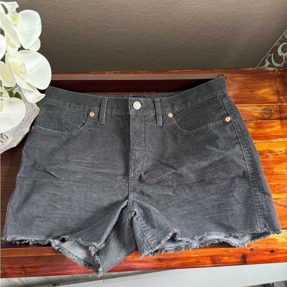 GAP Dark Gray Corduroy Shorts for Women